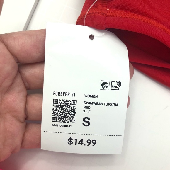Forever 21 Red Bikini Top Size S - Picture 12 of 13